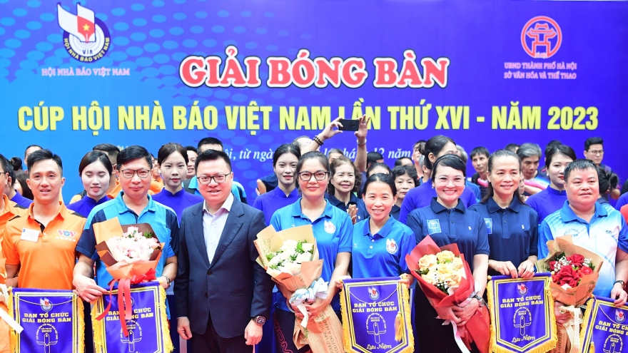 Khai mạc Giải Bóng bàn Cúp Hội Nhà báo Việt Nam lần thứ XVI - năm 2023