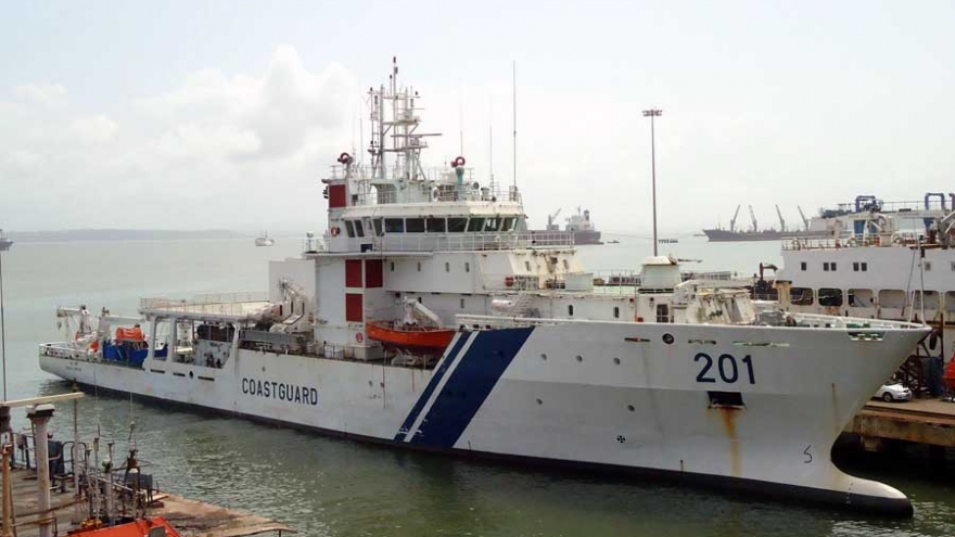 Tàu Cảnh sát biển Ấn Độ bắt đầu chuyến công tác tại các nước Đông Nam Á