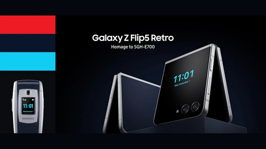 Samsung ra mắt Galaxy Z Flip5 Retro kỷ niệm 20 năm đổi mới