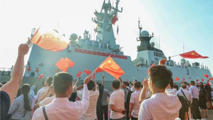 Tàu hải quân Trung Quốc thăm Myanmar trong lúc xung đột lan rộng