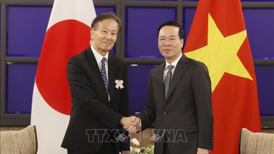 Chủ tịch nước Võ Văn Thưởng tiếp Chủ tịch Hội hữu nghị Kyushu-Việt Nam
