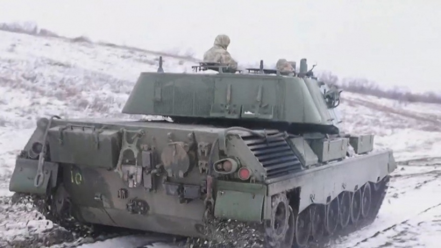 Xe tăng Leopard 1A5 đầu tiên của Ukraine bị phá hủy trên chiến trường