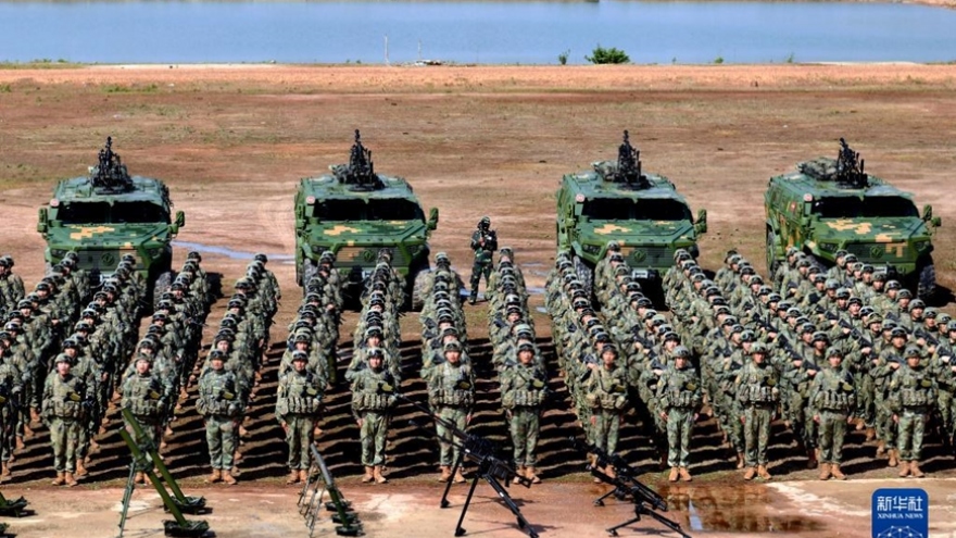 Trung Quốc tập trận ở khu vực biên giới với Myanmar