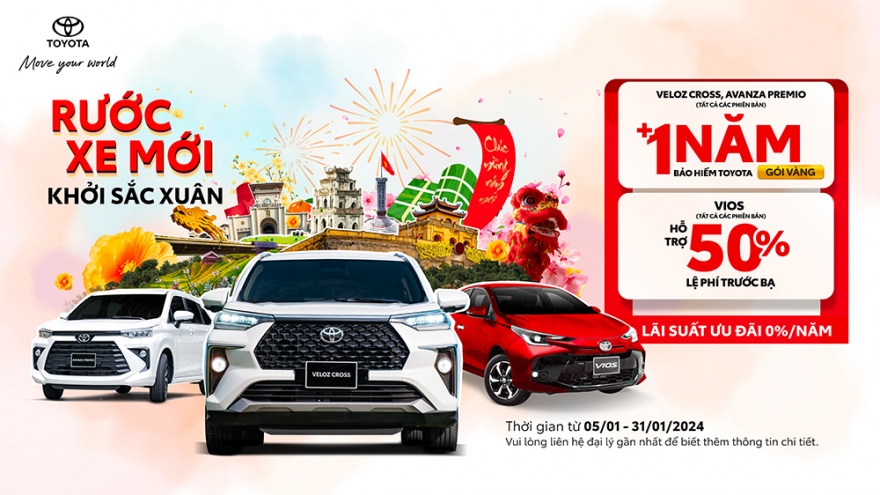 Toyota Việt Nam tung chương trình khuyến mại đầu năm