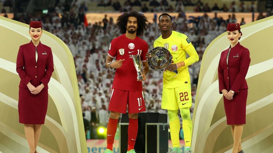 Sao Qatar đi vào lịch sử Asian Cup sau cú hat-trick vào lưới Jordan