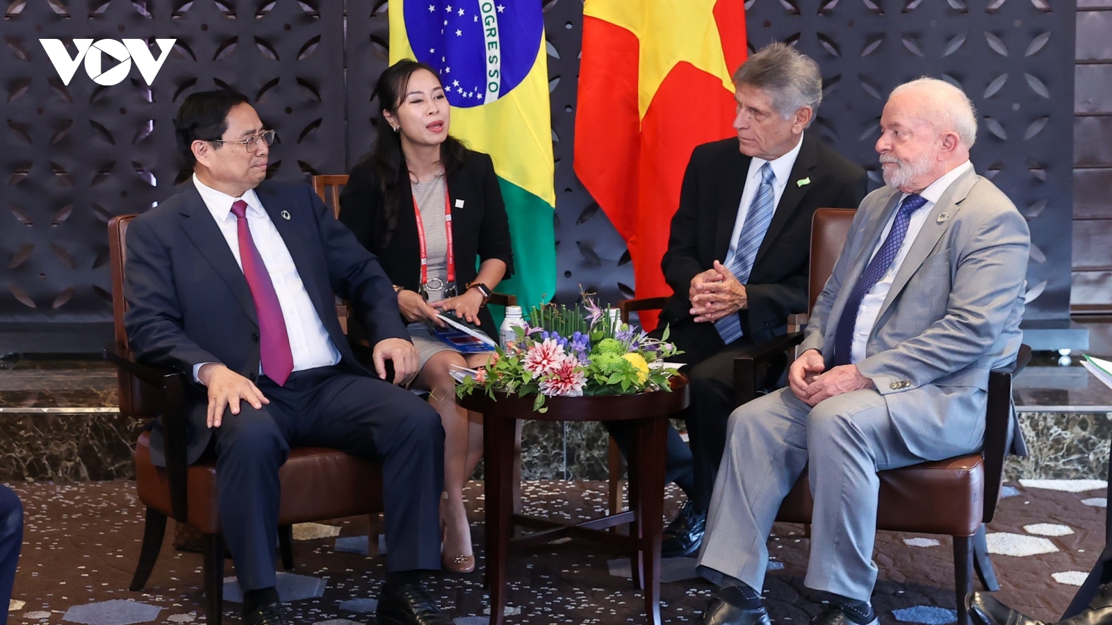 Thủ tướng Chính phủ Phạm Minh Chính gặp Tổng thống Brazil Lula Da Silva
