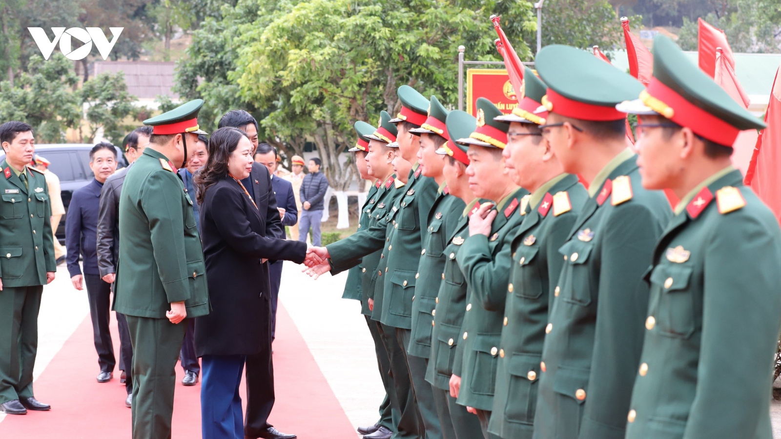 Phó Chủ tịch nước Võ Thị Ánh Xuân thăm và động viên lực lượng vũ trang Sơn La