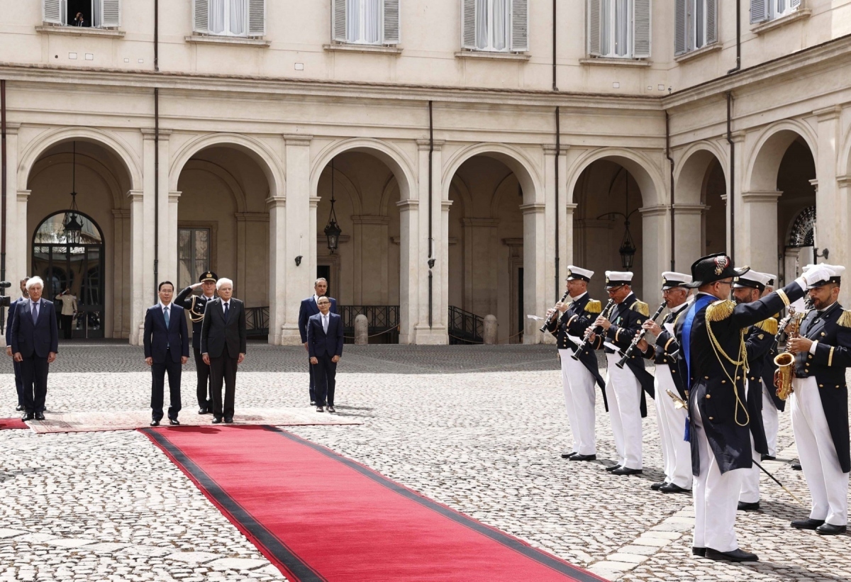 Official welcome ceremony held for Vietnamese President in Rome