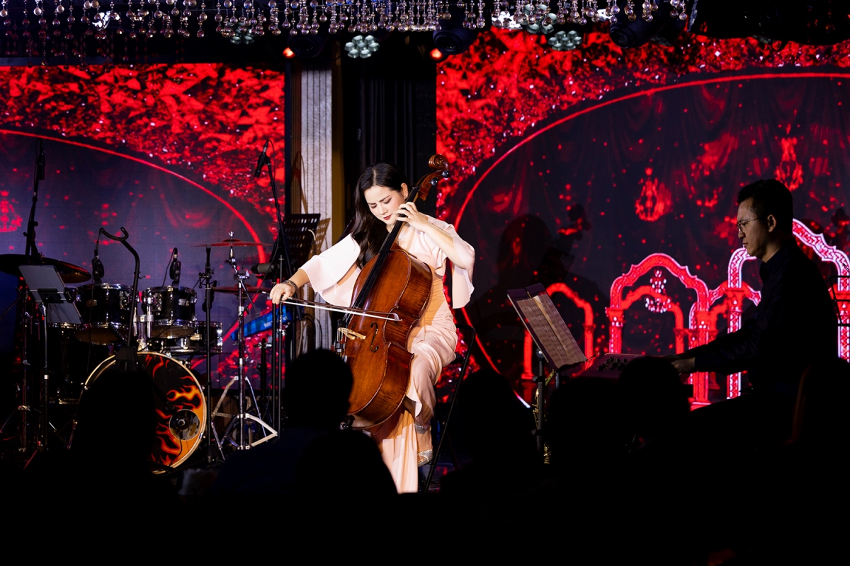 nghe si cello ha mien lan dau ket hop cung con re diva thanh lam hinh anh 1