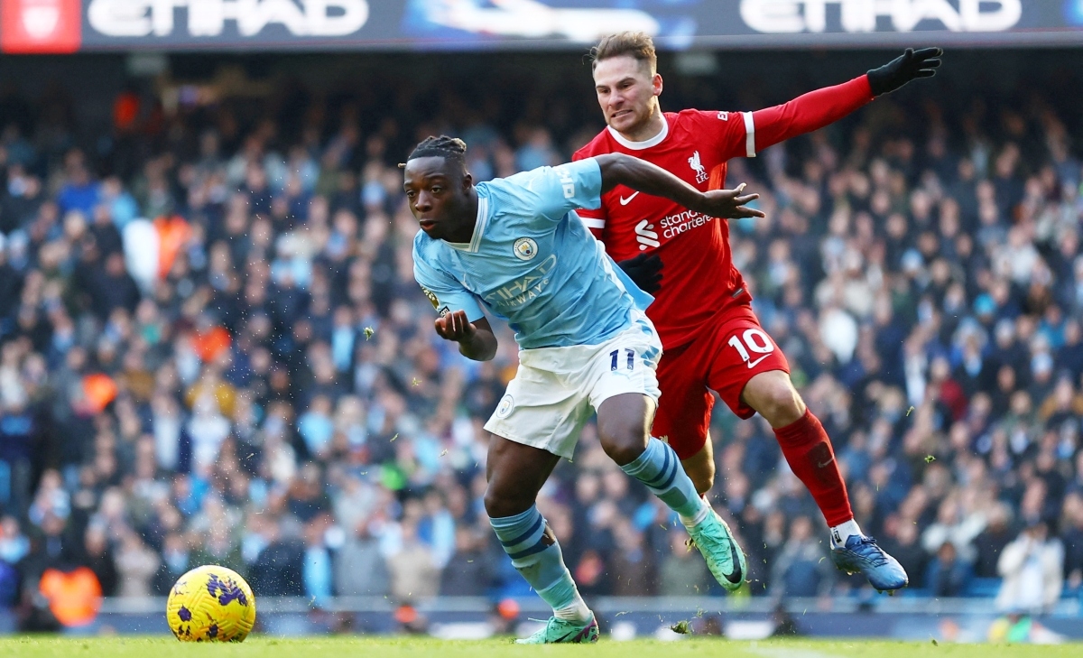 Jéremy Doku lập kỷ lục ấn tượng sau trận Man City 1-1 Liverpool