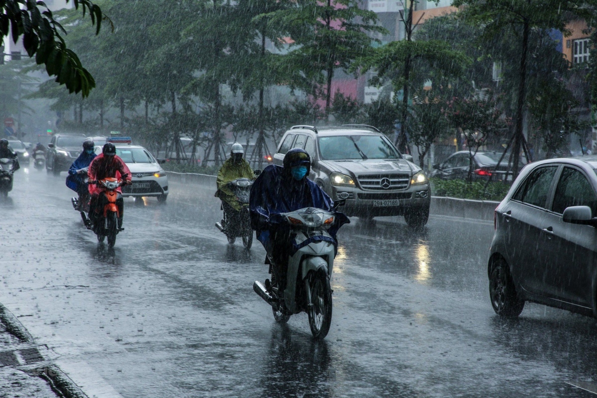 thoi tiet hom nay 1 12 khu vuc bac bo va bac trung bo co mua vai noi, troi ret hinh anh 1