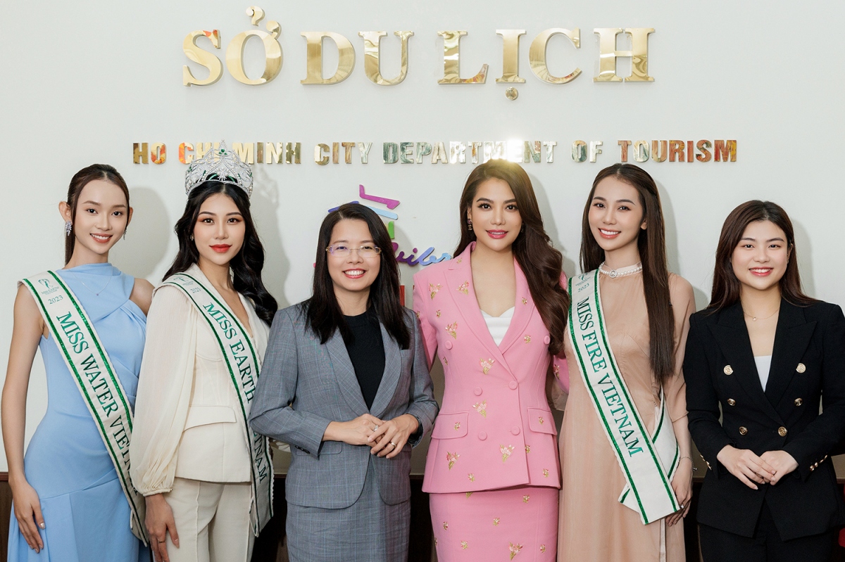 miss earth 2023 mong muon gop phan quang ba du lich, van hoa tp.hcm hinh anh 1