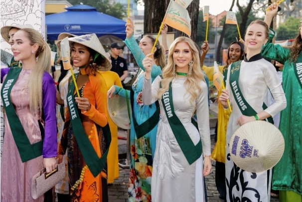 miss earth 2023 finalists graceful in vietnamese ao dai picture 2