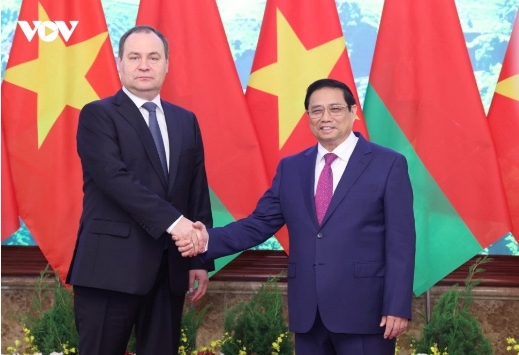 pm chinh hosts welcome ceremony for belarusian counterpart picture 6 pm chinh hosts welcome ceremony for belarusian counterpart picture 6
