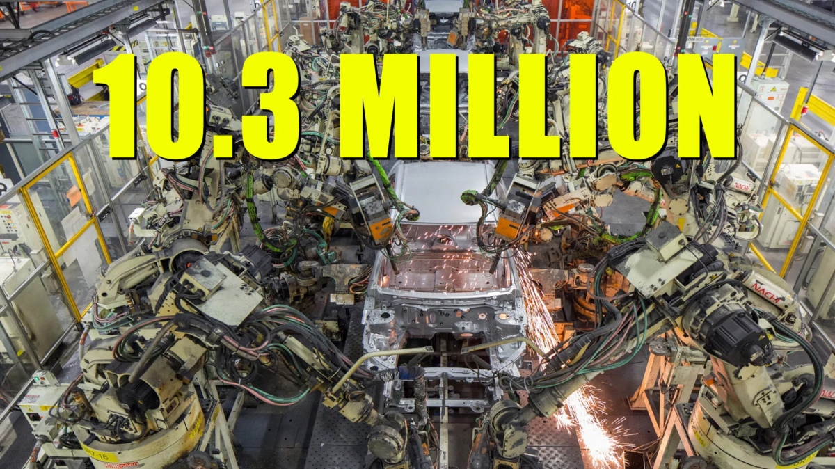 Toyota đang đặt mục tiêu sản xuất khoảng 10,3 triệu xe trong năm 2024