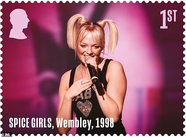 spice girls tro thanh nhom nhac nu dau tien xuat hien tren bo tem royal mail hinh anh 6