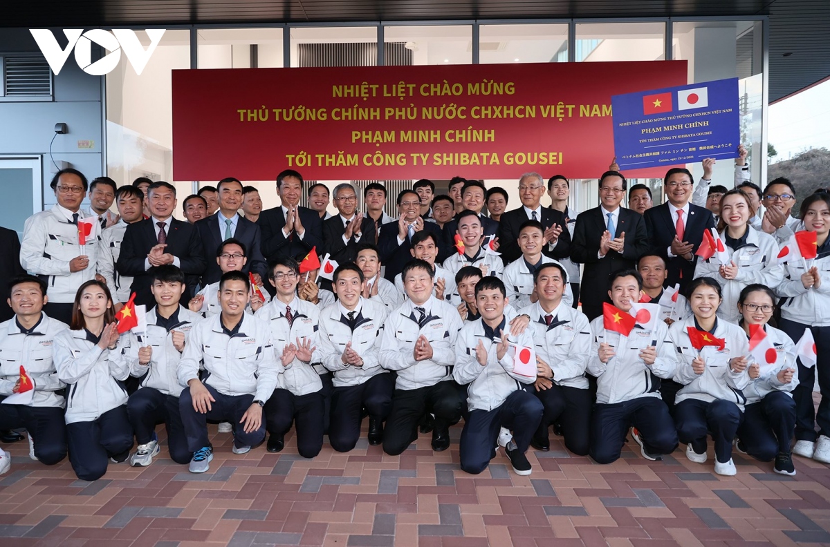 thủ tướng phạm minh chính thăm công ty shibata gousei tại nhật bản hình ảnh 5 thu tuong pham minh chinh tham cong ty shibata gousei tai nhat ban hinh anh 5
